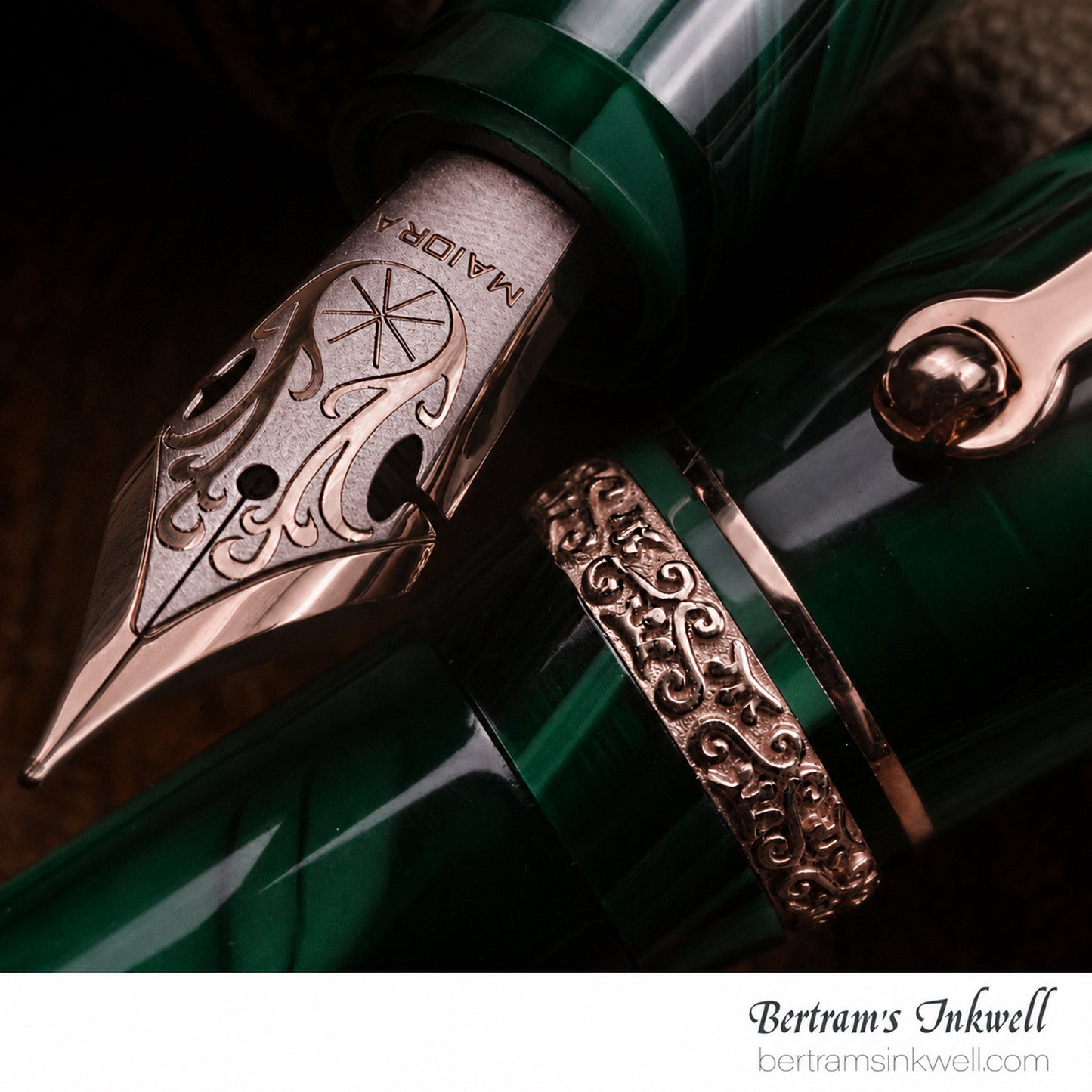 Maiora Ultra Ogiva Golden Age 2.0 Bertram's Inkwell 40th Anniversary Micro Batch - Rose Gold Fountain Pen