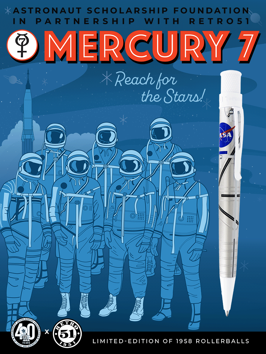 Retro 51 Tornado Popper™ - Mercury 7 Rollerball Limited Edition