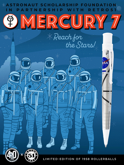 Retro 51 Tornado Popper™ - Mercury 7 Rollerball Limited Edition