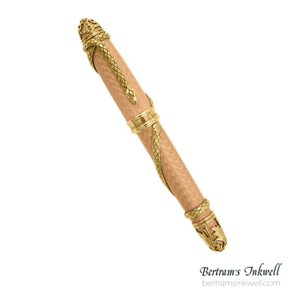 Michel Perchin Faberge Pink Serpent Limited Edition Fountain Pen, 1997