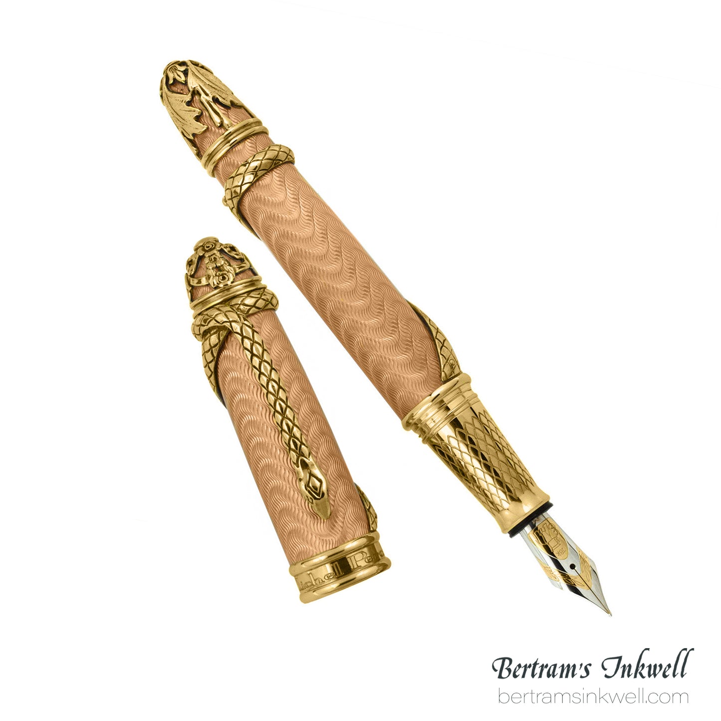 Michel Perchin Faberge Pink Serpent Limited Edition Fountain Pen, 1997