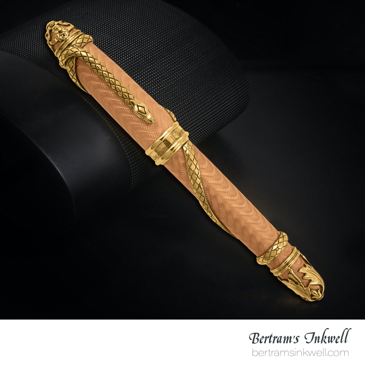 Michel Perchin Faberge Pink Serpent Limited Edition Fountain Pen, 1997