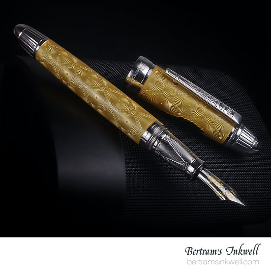 Michel Perchin Russian Eagle Coronation Yellow Limited Edition Fountain Pen, 2006