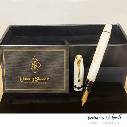 Conway Stewart Model 100 White Casein Fountain Pen, 2006