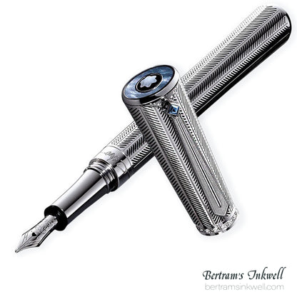 Montblanc Marlene Dietrich 1901 Silver and Diamonds Limited Edition Fountain Pen 101402, 2007