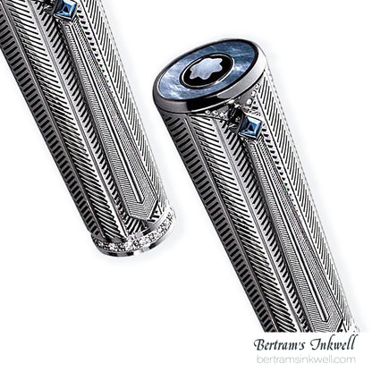Montblanc Marlene Dietrich 1901 Silver and Diamonds Limited Edition Fountain Pen 101402, 2007