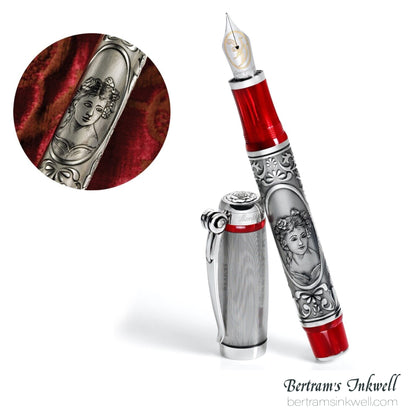 Montegrappa Invito a La Traviata Sterling Silver Limited Edition Fountain Pen ISETN3S0, 2010