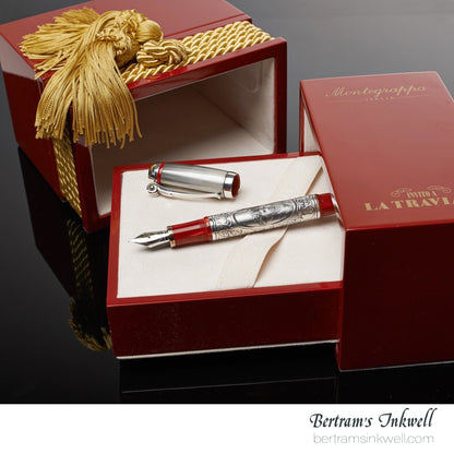 Montegrappa Invito a La Traviata Sterling Silver Limited Edition Fountain Pen ISETN3S0, 2010