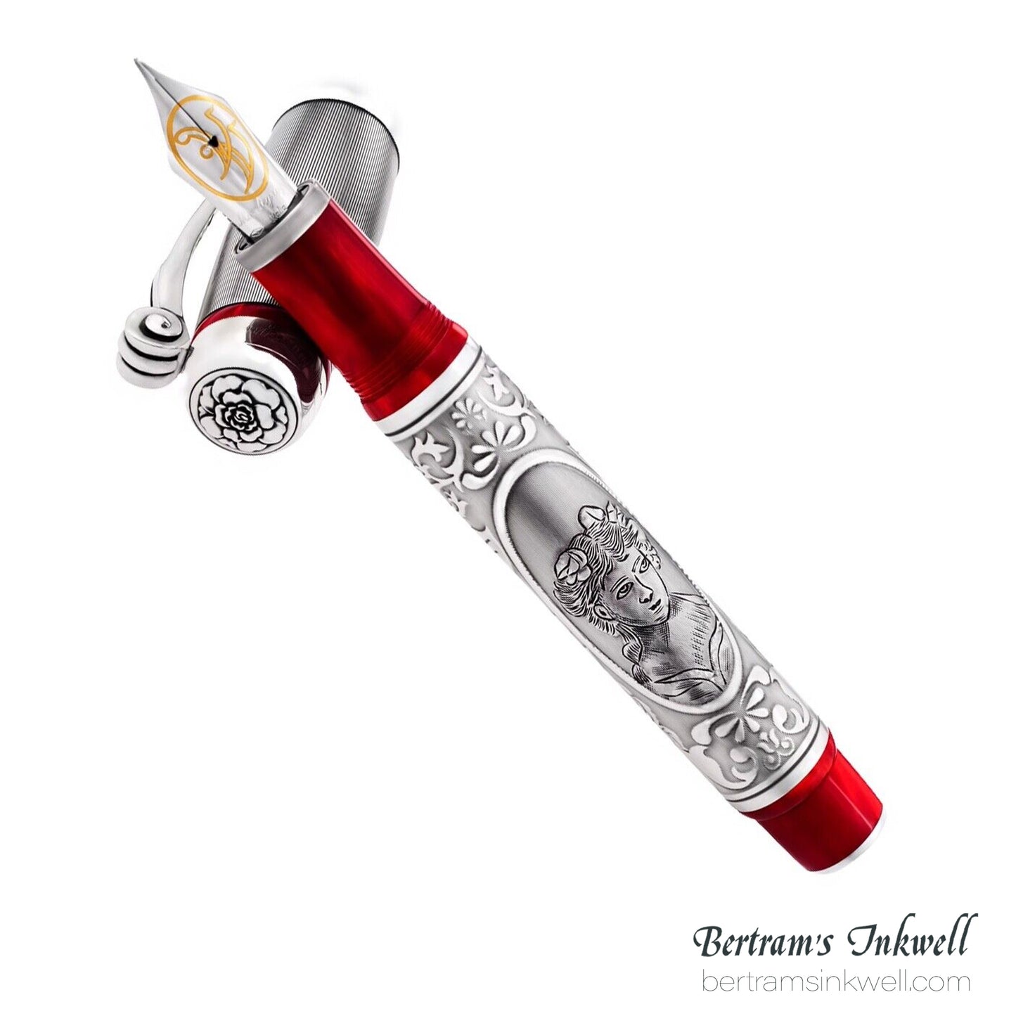 Montegrappa Invito a La Traviata Sterling Silver Limited Edition Fountain Pen ISETN3S0, 2010