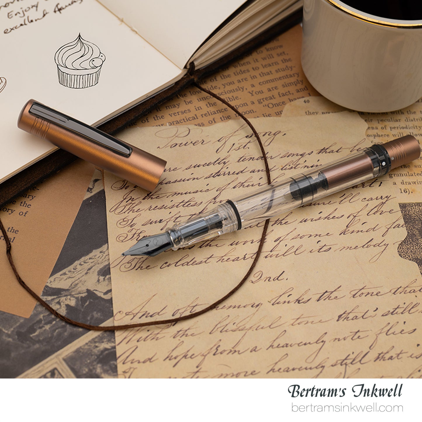 Monteverde MP1 Mocha Mousse (Color of the Year 2025) Demonstrator Fountain Pen
