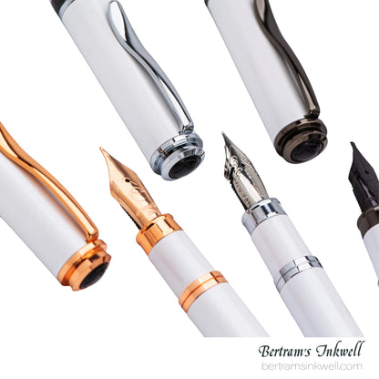 Monteverde Innova 2026 Color of The Year Cloud Dancer Chrome Trim Limited Edition Fountain Pen Set