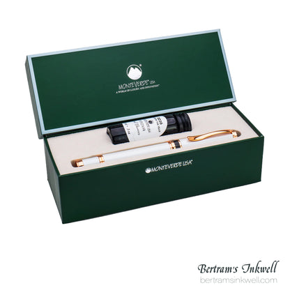 Monteverde Innova 2026 Color of The Year Cloud Dancer Rosegold Trim Limited Edition Fountain Pen Set