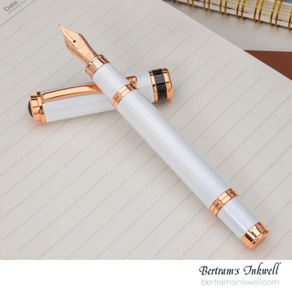 Monteverde Innova 2026 Color of The Year Cloud Dancer Rosegold Trim Limited Edition Fountain Pen Set