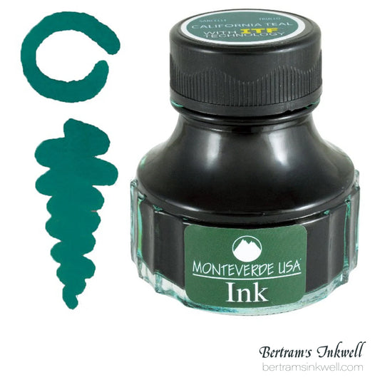 Monteverde USA Core California Teal Fountain Pen Ink Bottle (90 ml)