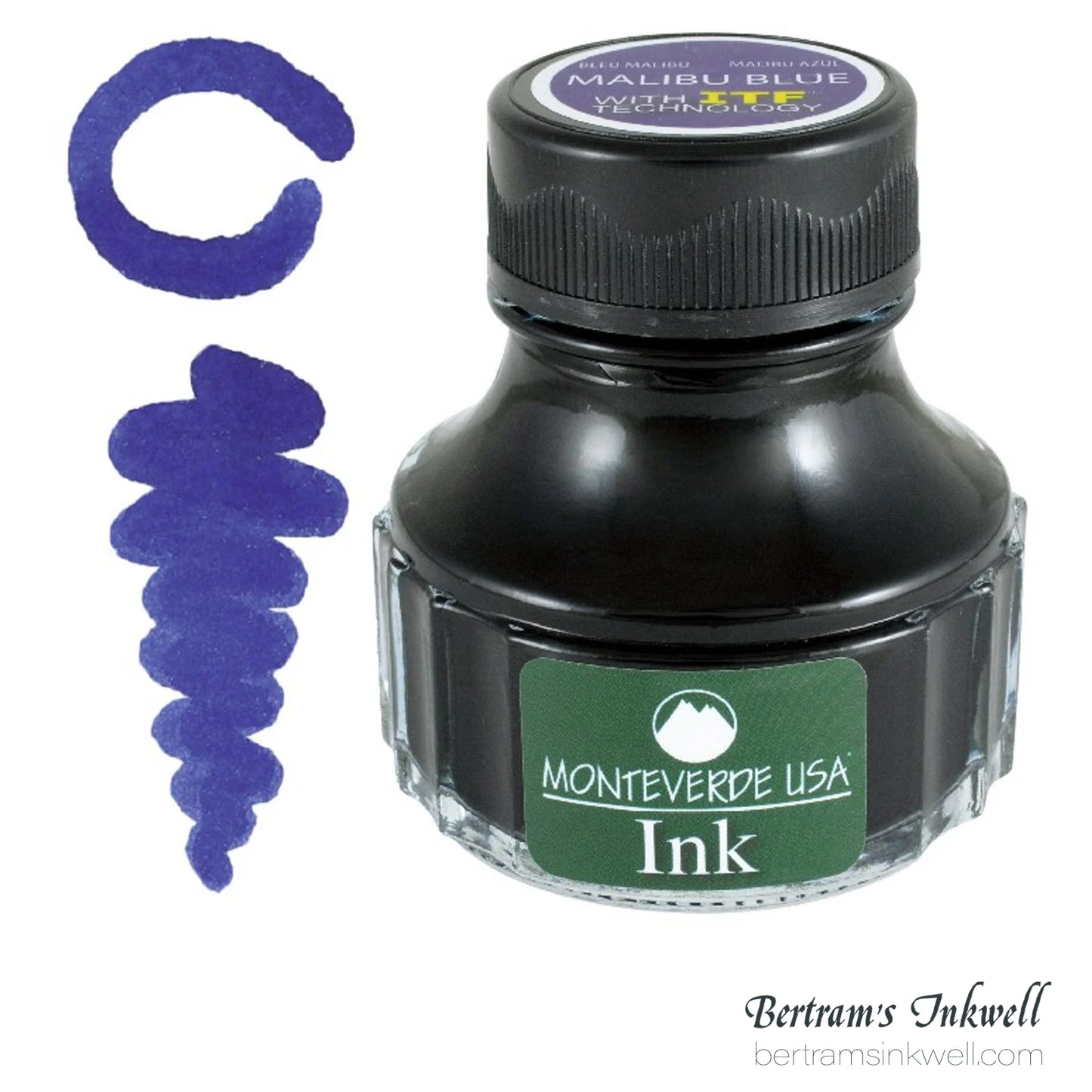 Monteverde USA Core Malibu Blue Fountain Pen Ink Bottle (90 ml)
