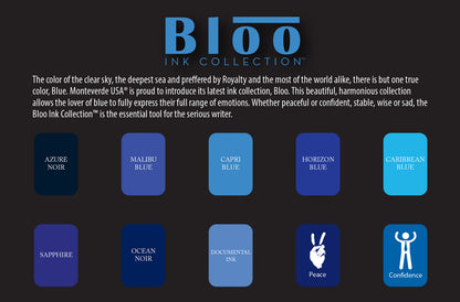 Monteverde Bloo (Blue) 10 Ink Bottle Set