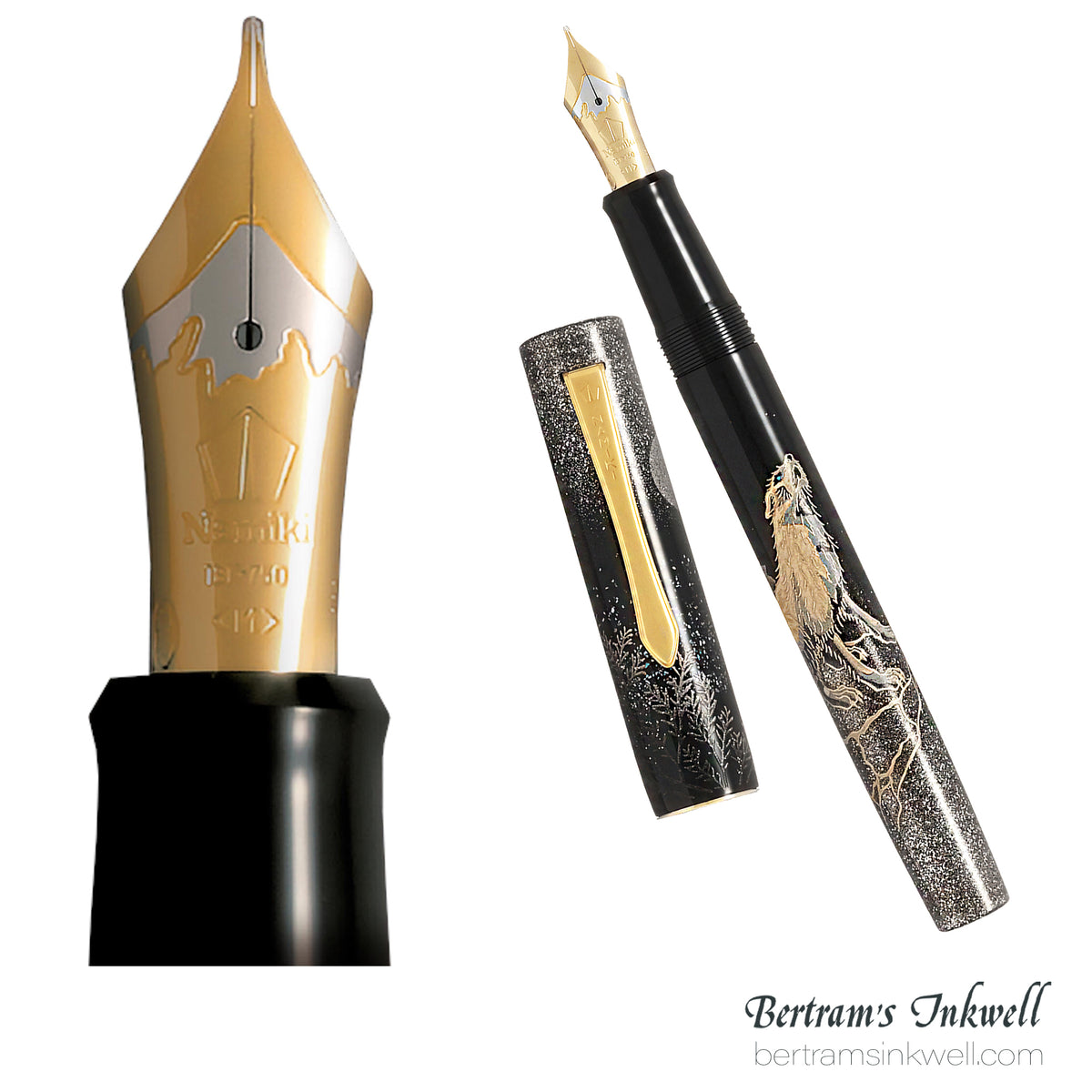 Namiki Maki-e Chinkin Wolf Moon 2026 Limited Edition Fountain Pen