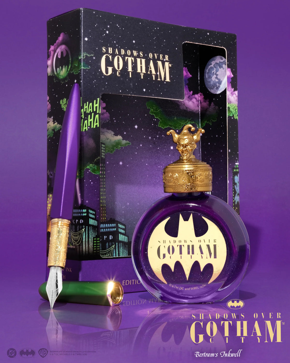 Ferris Wheel Press x The Joker Marquise Fountain Pen and 38ml Ink Set