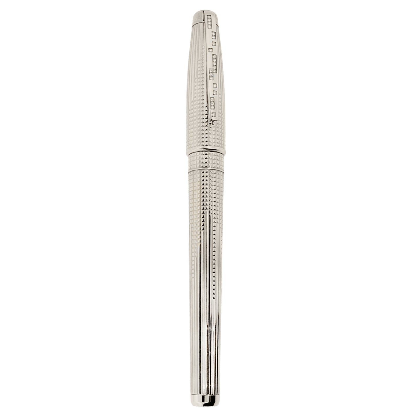 S.T. Dupont Olympio Extra Large Palladium & Diamond Fountain Pen 481675M, 2011