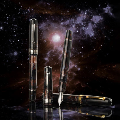 Omas Bologna Galassia Black Ruthenium Trim Fountain Pen