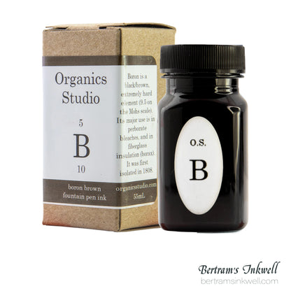 Organics Studio Elements Boron Brown Fountain Pen Ink Bottle 55ml
