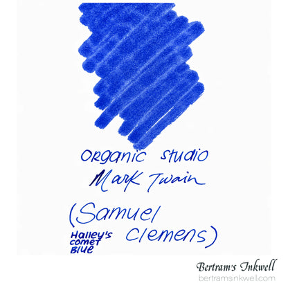 Organics Studio Mark Twain Halley's Comet Blue Ink Bottle