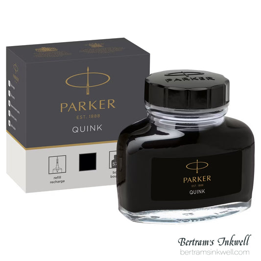 Parker Quink Permanent Black Bottled Ink 57ml