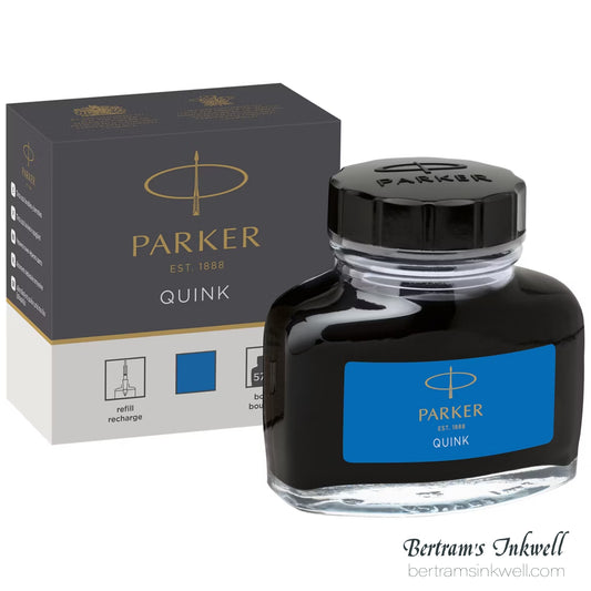 Parker Quink Washable Blue Bottled Ink 57ml