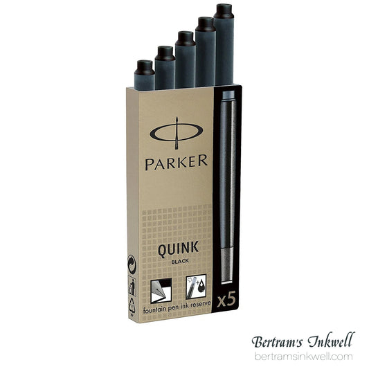 Parker Quink Permanent Black Ink Cartridges - 5 Pack - 30110