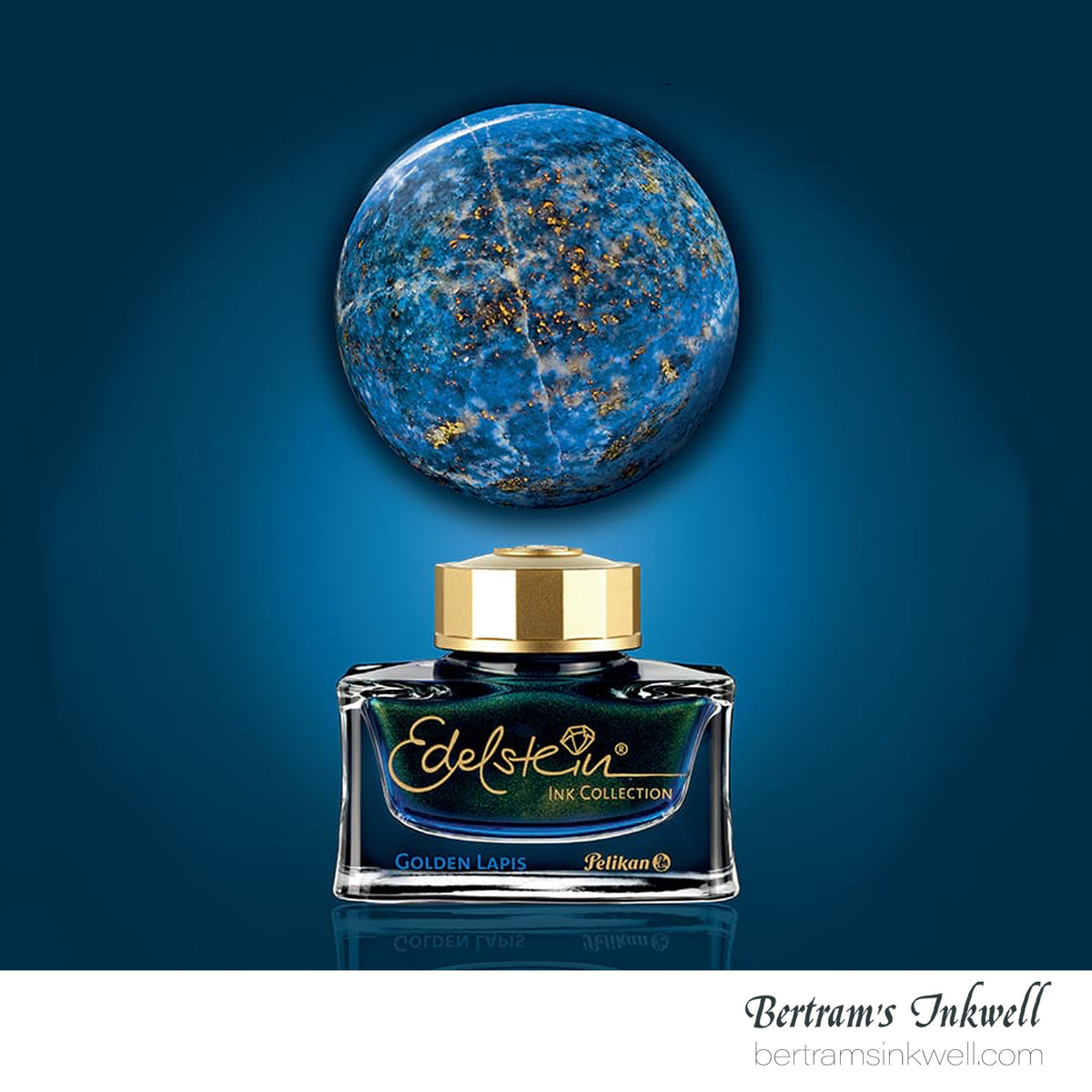 Pelikan Edelstein Golden Lapis 2024 Special Edition Fountain Pen Bottle Ink 50ml