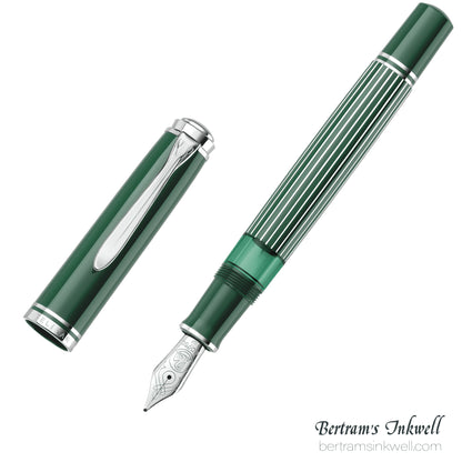 Pelikan Souverän M815 Metal Striped Green Special Edition Fountain Pen