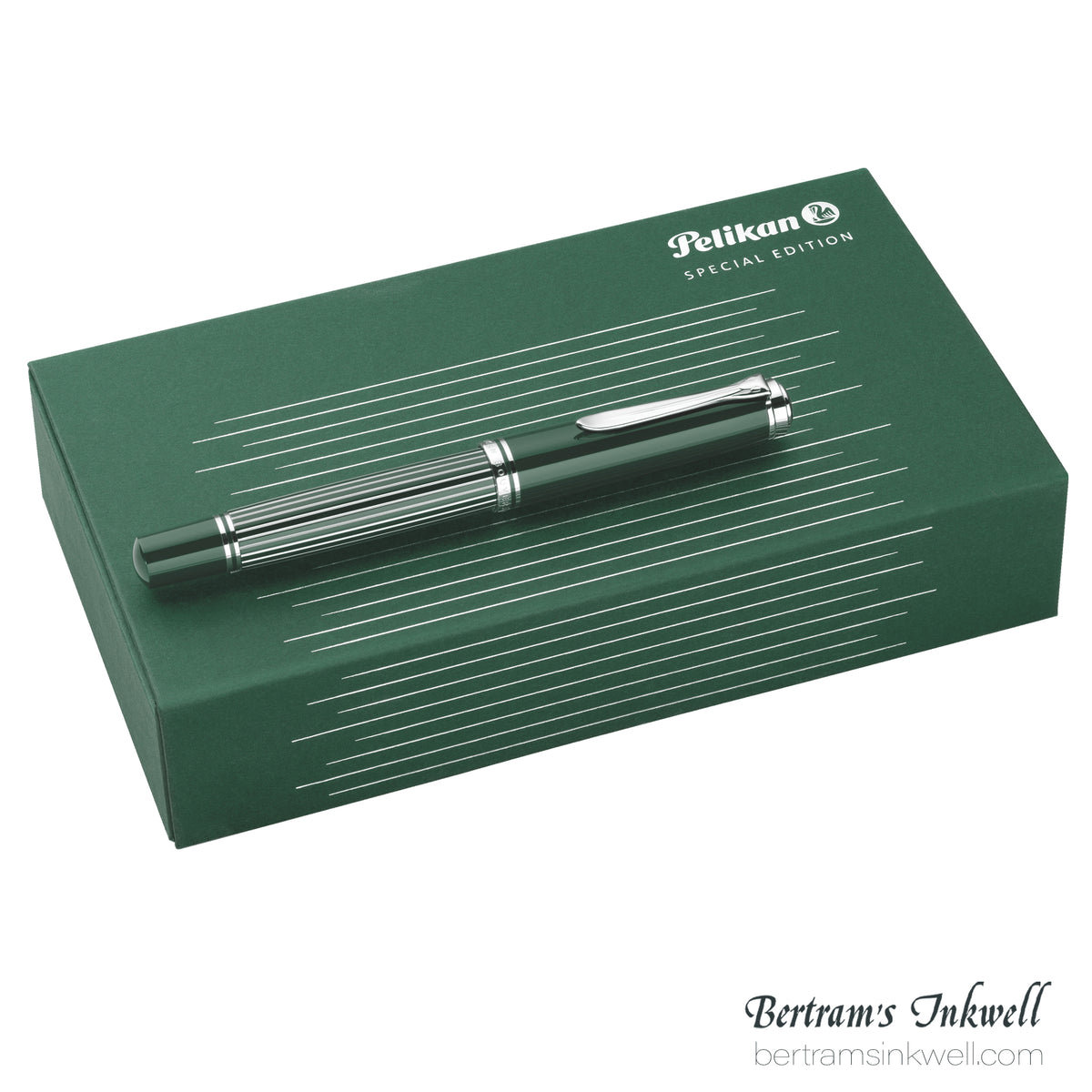 Pelikan Souverän M815 Metal Striped Green Special Edition Fountain Pen