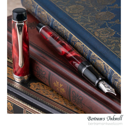 Pilot Custom Heritage SE Marble Red with Silver Trim Fountain Pen