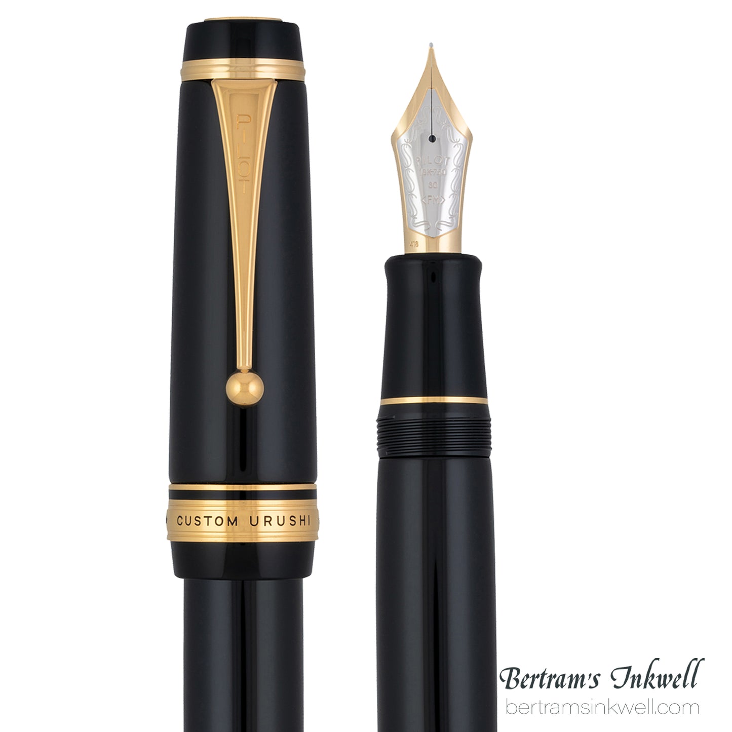 Pilot Custom Urushi Black Fountain Pen