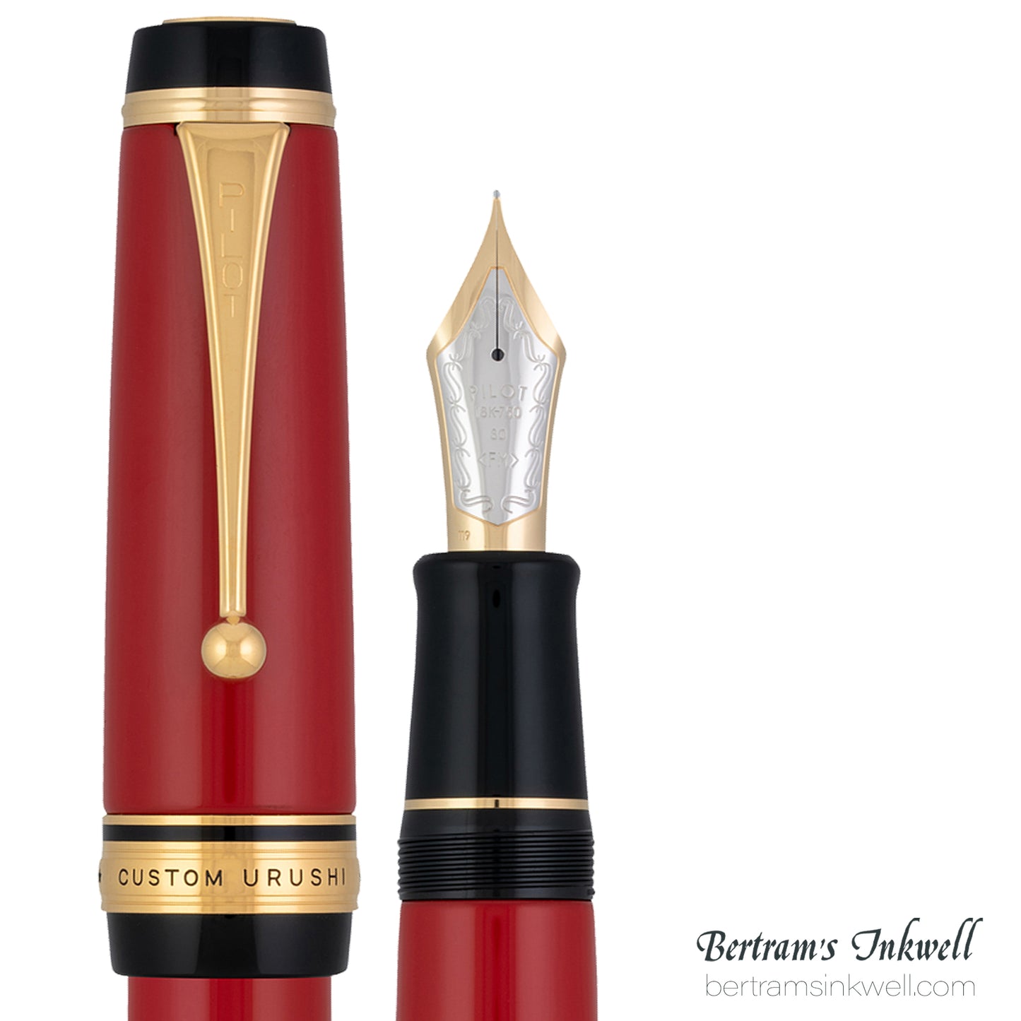 Pilot Custom Urushi Red Vermillion Fountain Pen