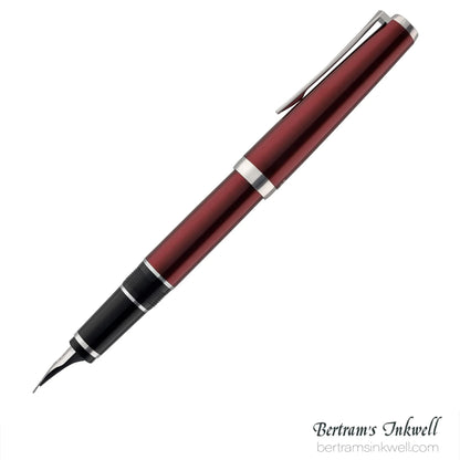 Pilot Metal Falcon Burgundy Fountain Pen