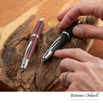 Pilot Vanishing Point Birchwood Red Fountain Pen