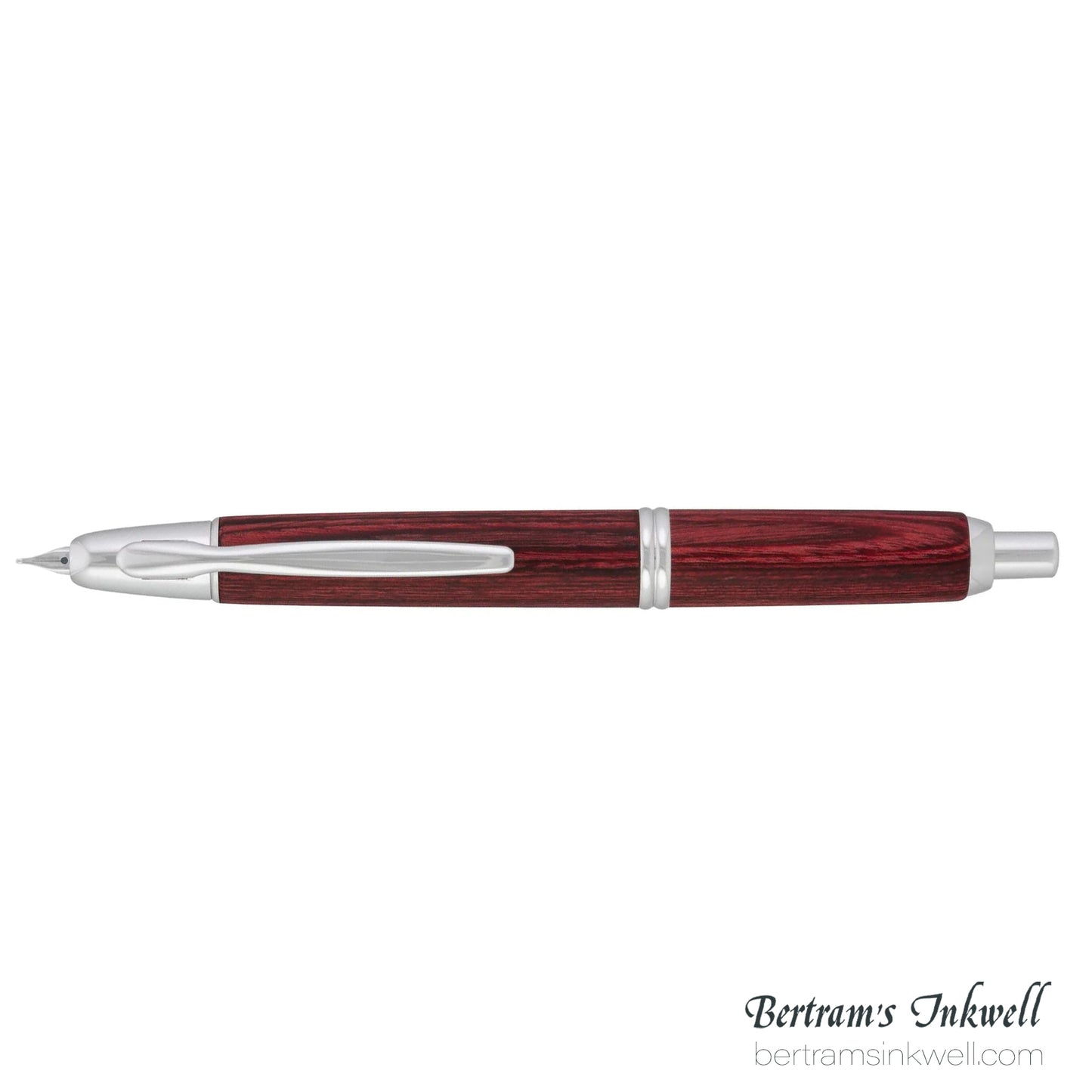 Pilot Vanishing Point Birchwood Red Fountain Pen