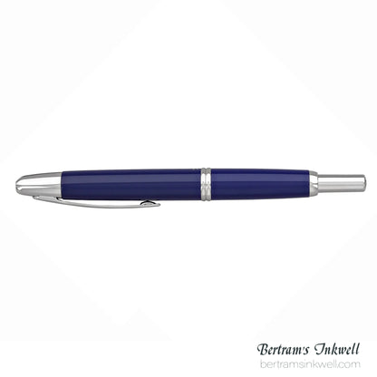 Pilot Vanishing Point Blue and Rhodium Accents Fountain Pen