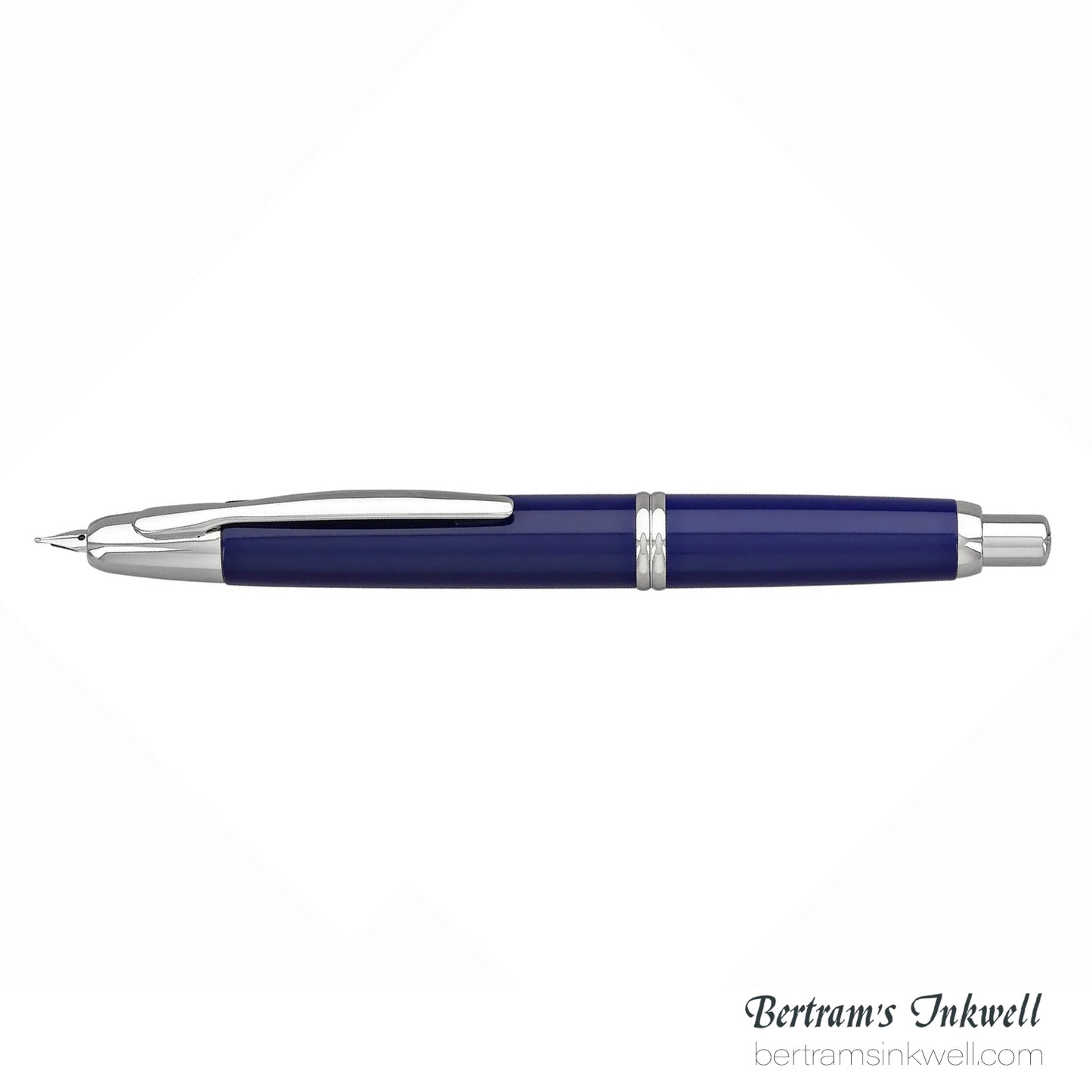 Pilot Vanishing Point Blue and Rhodium Accents Fountain Pen