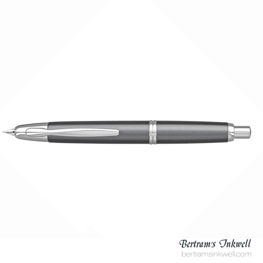 Pilot Vanishing Point Gunmetal Gray with Rhodium Accents Fountain Pen