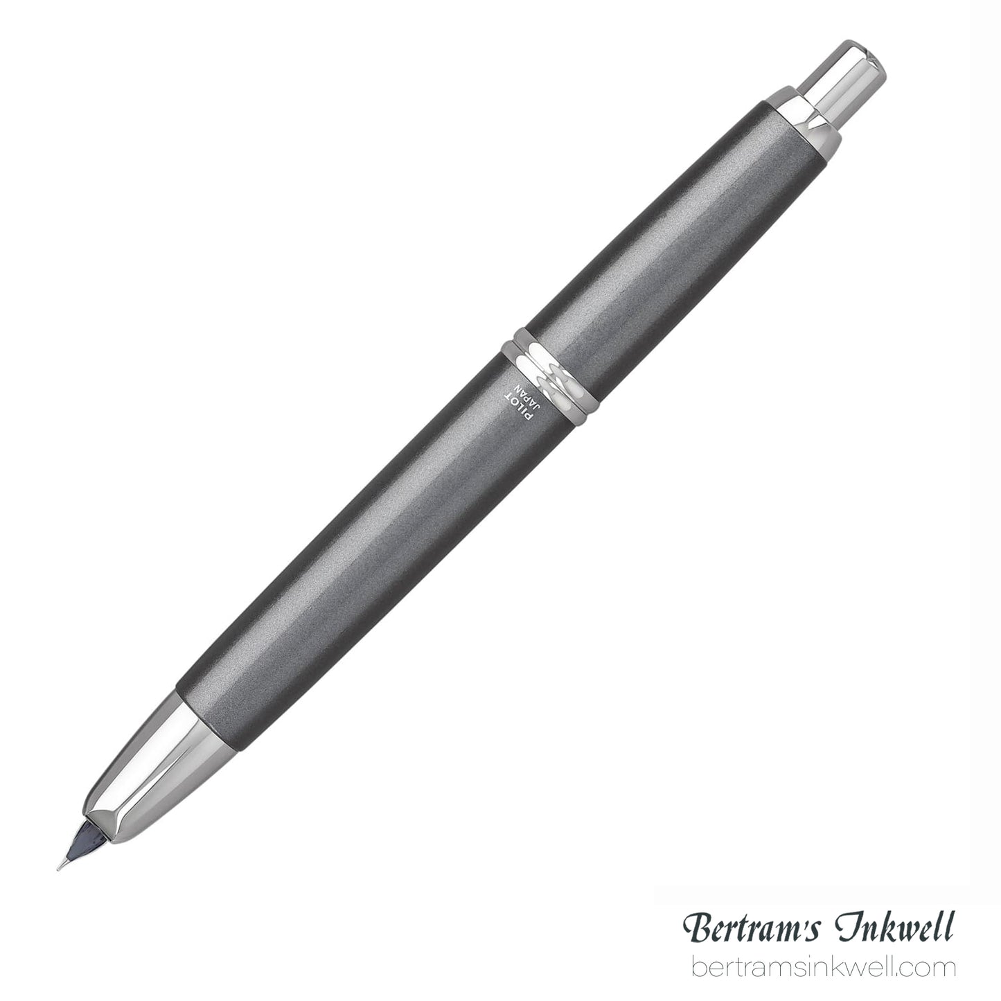 Pilot Vanishing Point Gunmetal Gray with Rhodium Accents Fountain Pen