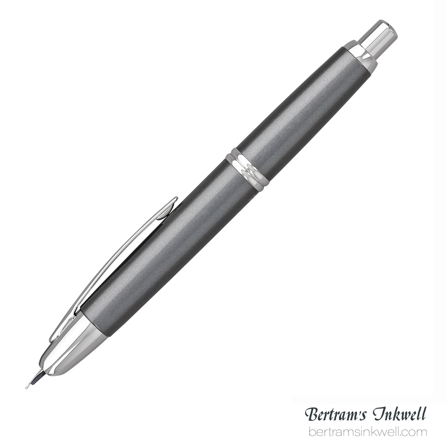 Pilot Vanishing Point Gunmetal Gray with Rhodium Accents Fountain Pen