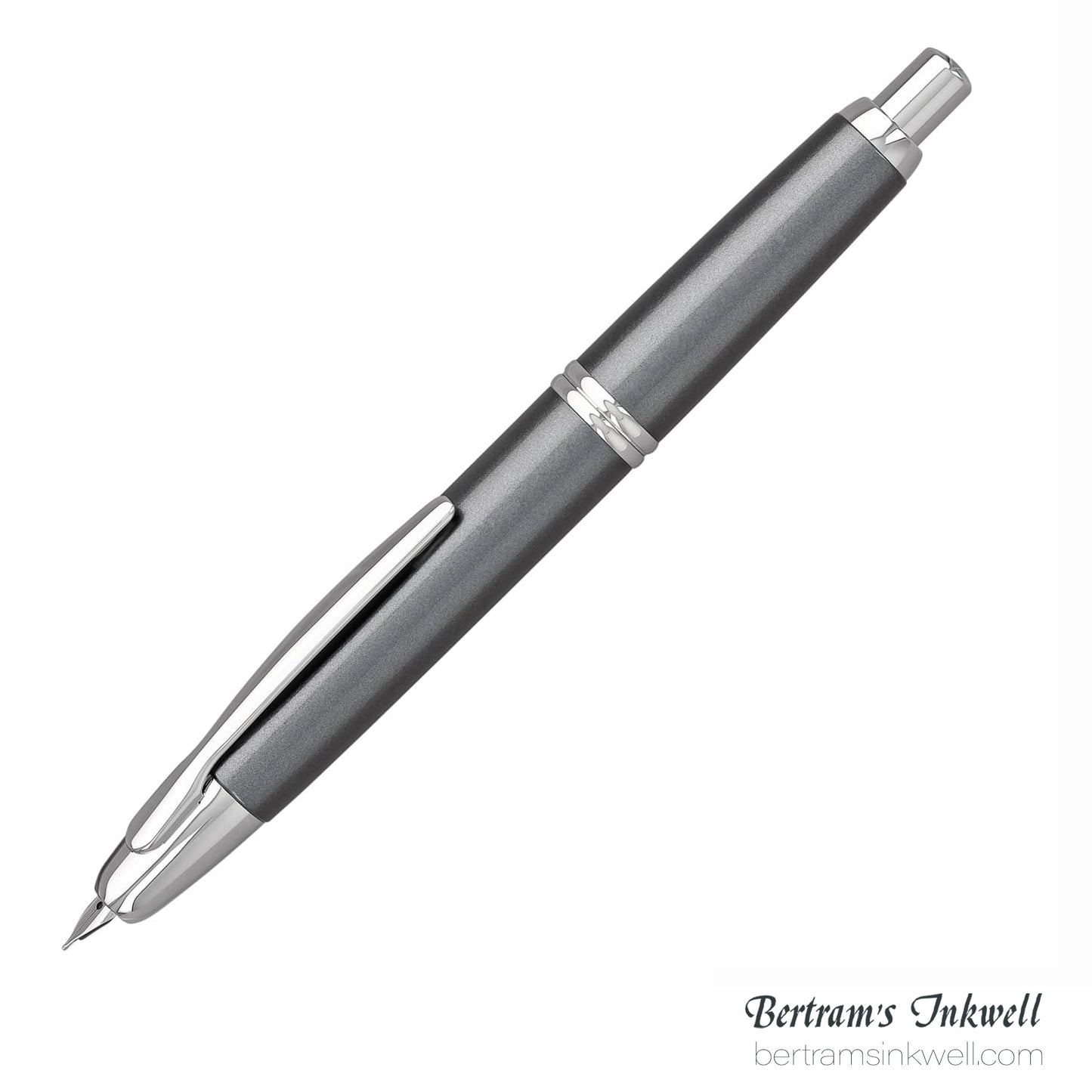 Pilot Vanishing Point Gunmetal Gray with Rhodium Accents Fountain Pen