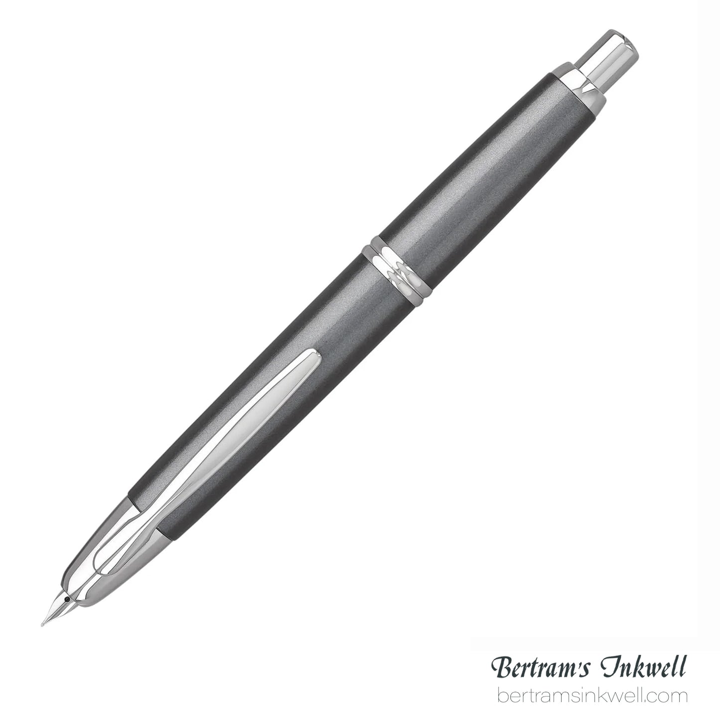 Pilot Vanishing Point Gunmetal Gray with Rhodium Accents Fountain Pen