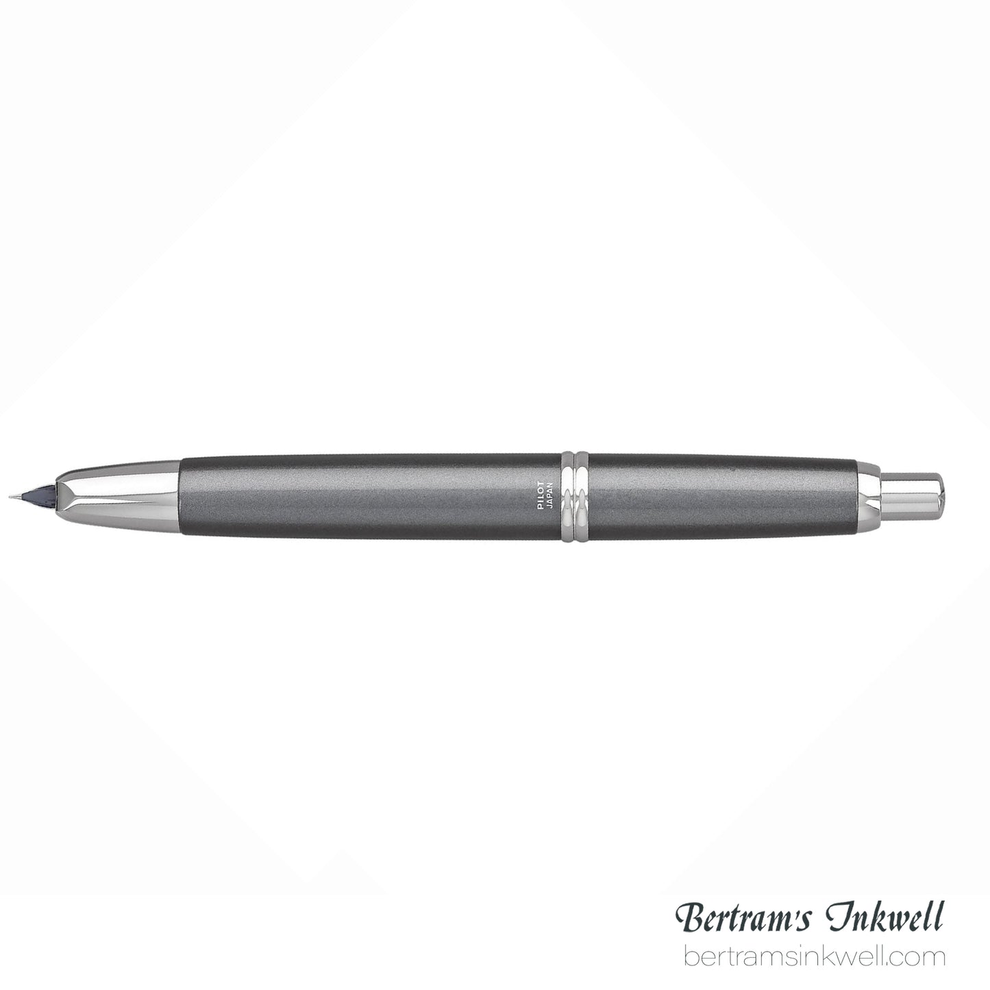 Pilot Vanishing Point Gunmetal Gray with Rhodium Accents Fountain Pen