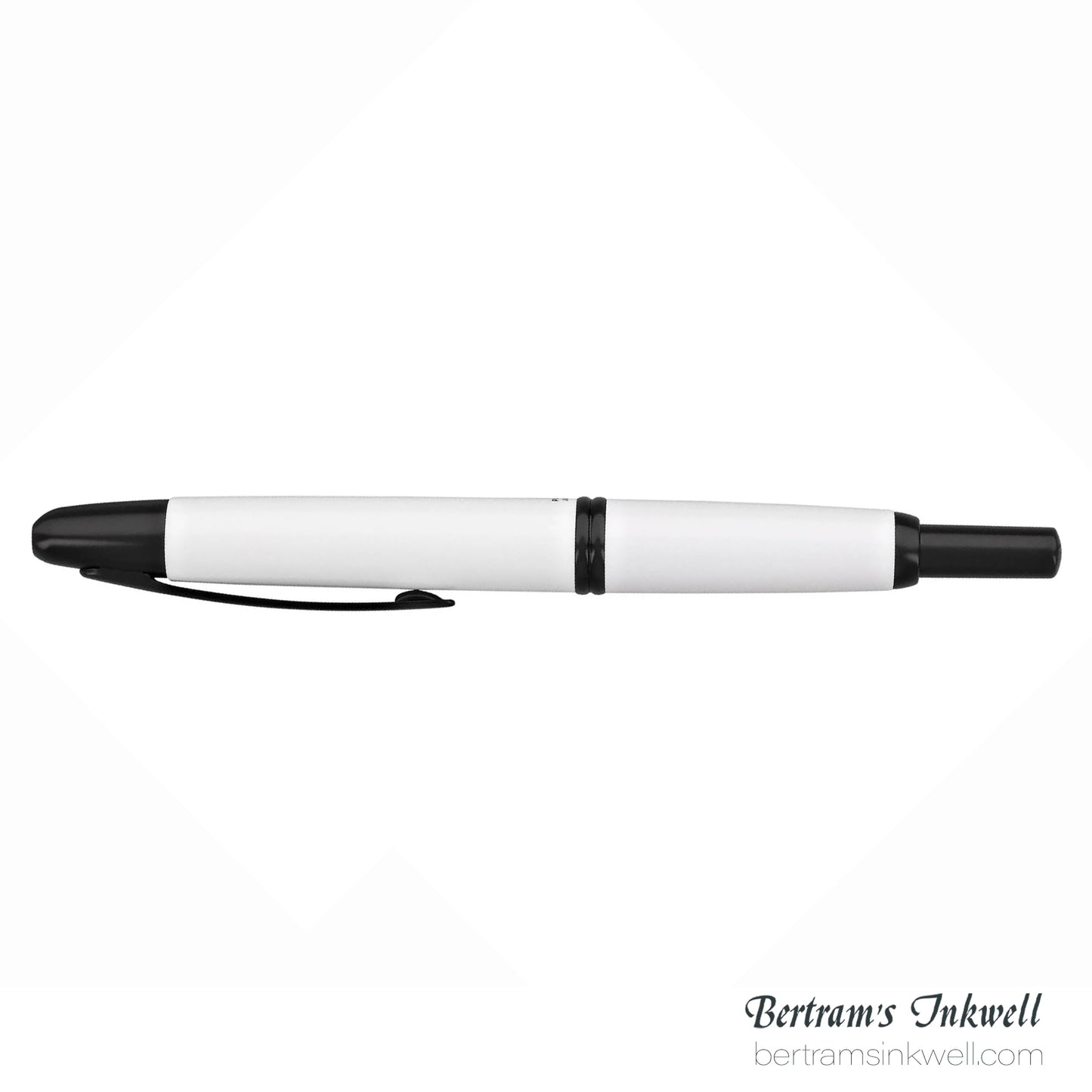 Pilot Vanishing Point White Black Matte Trim Fountain Pen