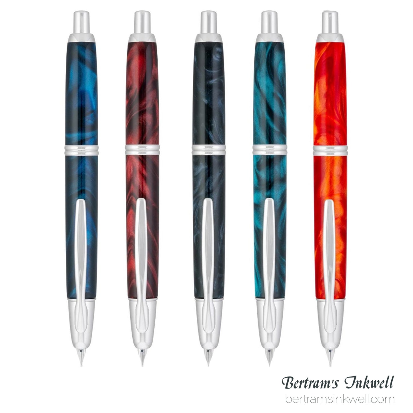 Pilot Vanishing Point SE Marbled Orange Fountain Pen