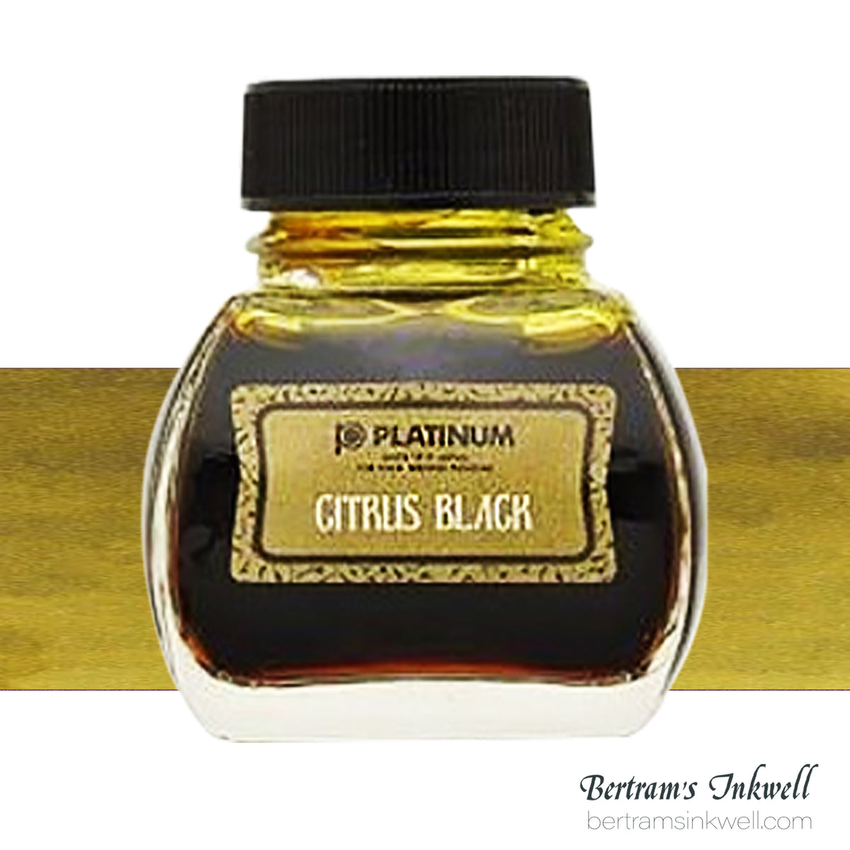 Platinum Premium Classic Citrus Black Fountain Pen Bottled Ink 60ml