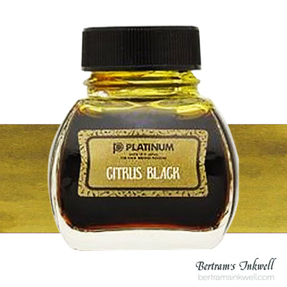 Platinum Premium Classic Citrus Black Fountain Pen Bottled Ink 60ml